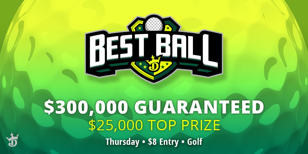 DraftKings's tweet photo. 🚨 GIVEAWAY 🚨

18 people will win an $8 ticket into tomorrow's Best Ball golf contest. Simple as...

1️⃣Follow @DraftKings 
2️⃣RT this tweet
3️⃣Reply with your DK username

Winners will be picked by 4pm: https://t.co/Dxftl0A3AF https://t.co/mLCvqeOXZB