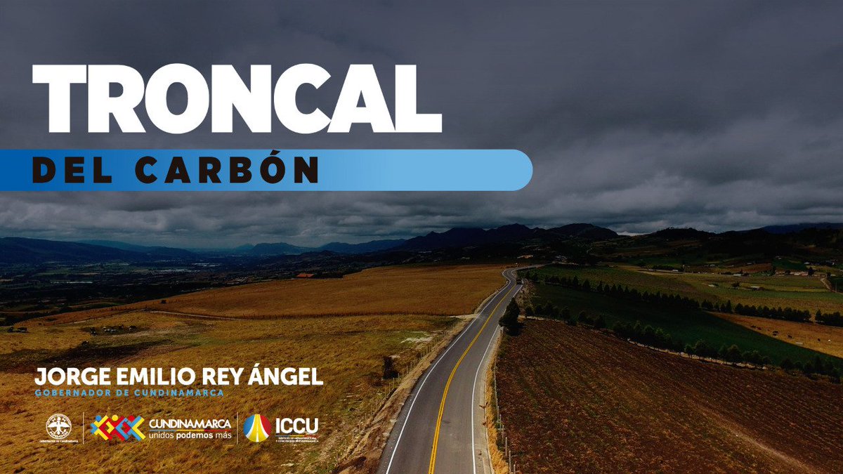 #InfraestructuraEnLaRegiónCentra Con inversión de $22.000 millones de la Unidad Nacional de Gestión del Riesgo, la #CAR y el <a href="/ICCUGOB/">Instituto de Caminos y Construcciones de Cun/marca</a> logramos la intervención de 7.5 km de red pavimentada y la construcción de un puente vehicular de la TroncalDelCarbón.