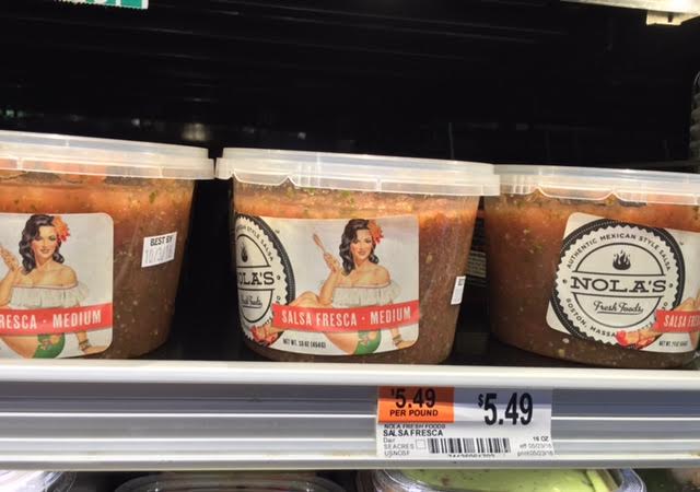 NOLAsSalsa's tweet photo. Spotted! Our new packaging on the shelves @WholeFoods Newtonville. This change has been months in the making and we are so grateful to our customers for their support. #local, #foodie, #Boston. https://t.co/L4EuaUhLjx