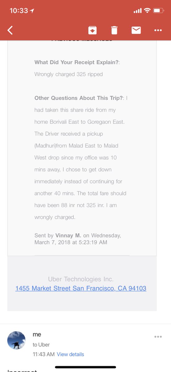 VinMourya's tweet photo. @UberINSupport 9619357761...I tried the help section but your customer support is not listening. I really want you to help me out here. https://t.co/bTEyaBw8x6