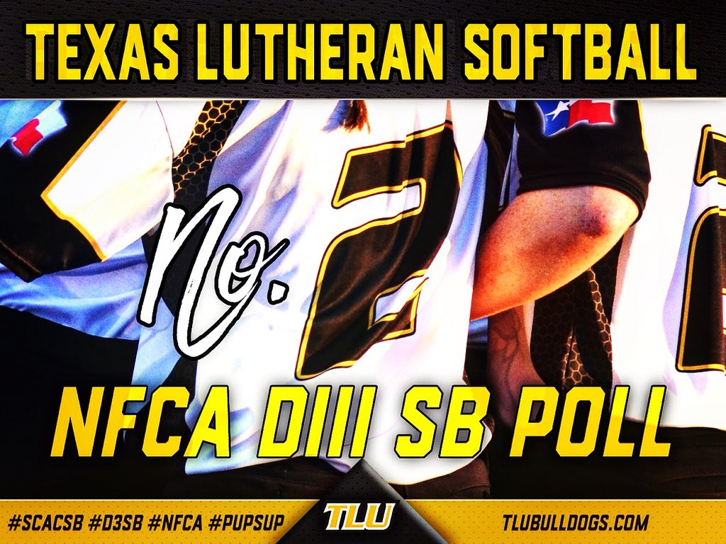tluathletics's tweet photo. #TLUBulldogs Softball now No. 2 in #NFCA D3 poll. Highest SB ranking in school history. #SCACsb #D3sb #PupsUp https://t.co/NG3ZiTovT7