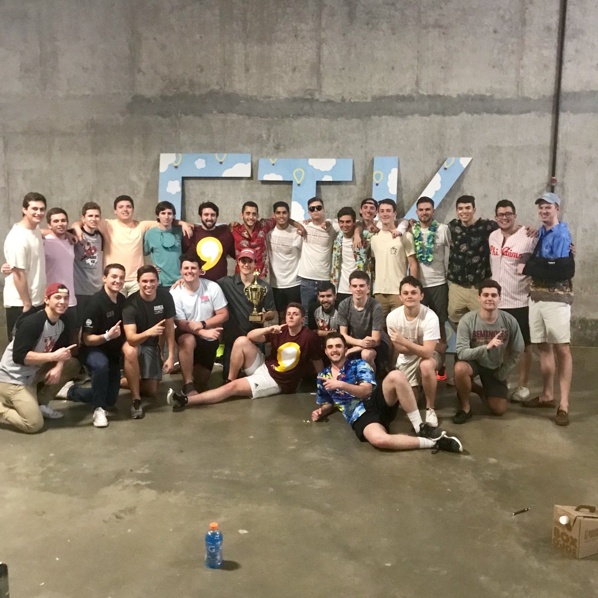 PhiGamHQ's tweet photo. Phi Sigma at @PhiGamFSU participated in FSU’s Dance Marathon, March 2-4. Brothers stood for 20 hours straight and raised over $24,000 for the Children's Miracle Network and FSU College of Medicine, making them the highest fundraising fraternity on campus. https://t.co/3X2lgYSK9V