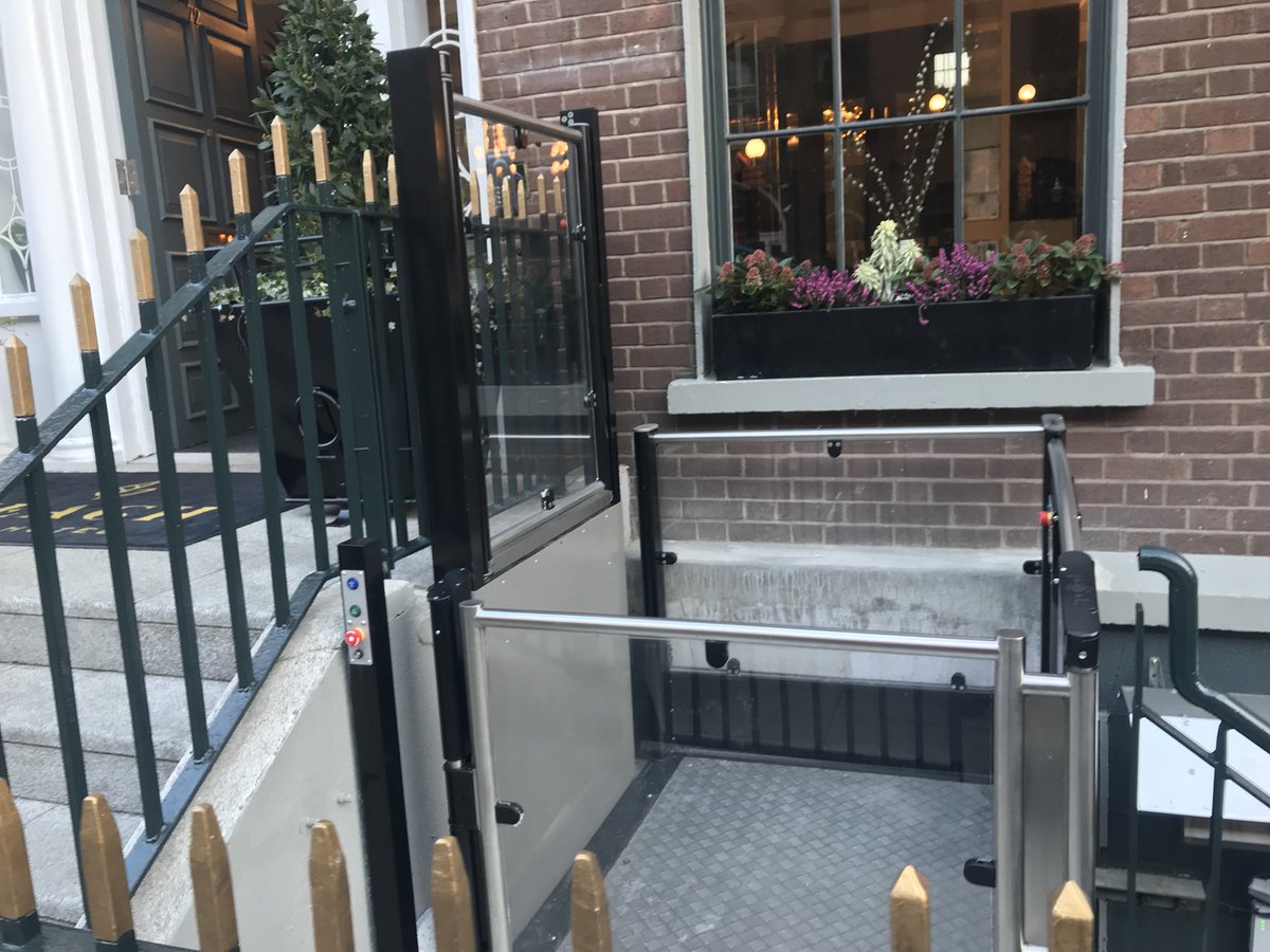 New hotel on Harcourt st. They have spent a lot of money renovating the building. They have added a wheelchair lift so people can access the hotel.... then you realise they have put a planter in that blocks the wheelchair lift. <a href="/LeglessInDublin/">LeglessInDublin</a>
