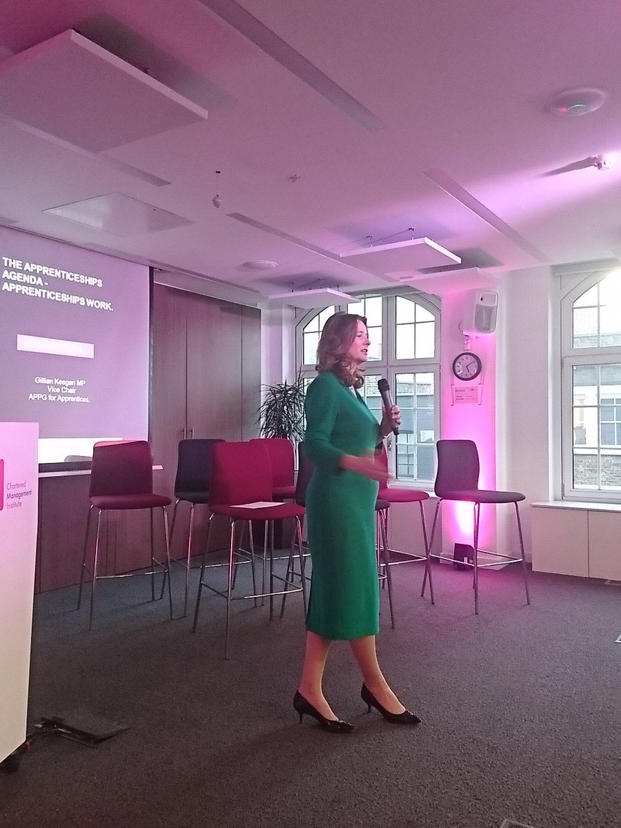 cmi_managers's tweet image. &quot;An #apprenticeship is not an inferior route to a good education, it&apos;s just a different route.&quot; - @GillianKeegan #NAW2018 #10ktalks