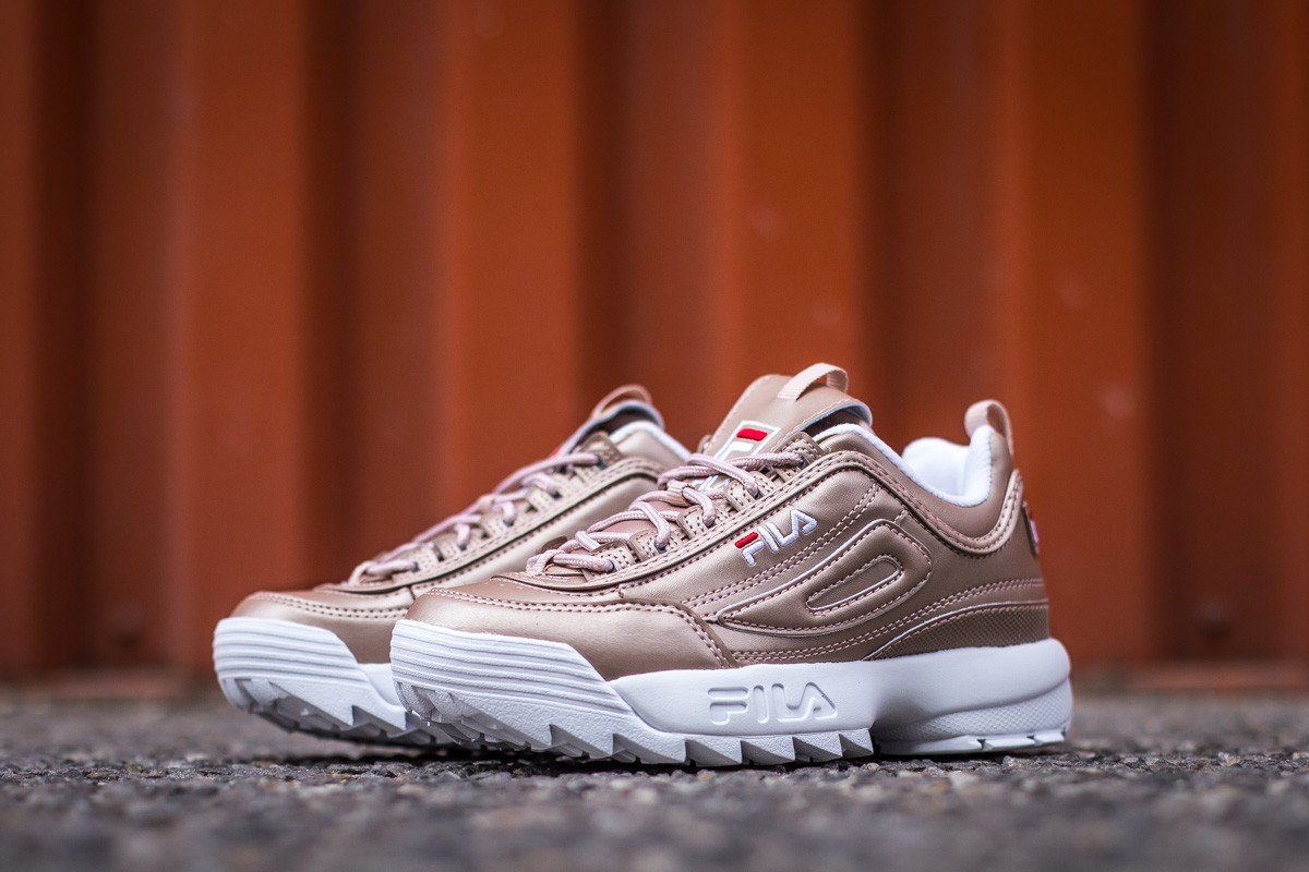 fila disruptor m low wmn rose gold