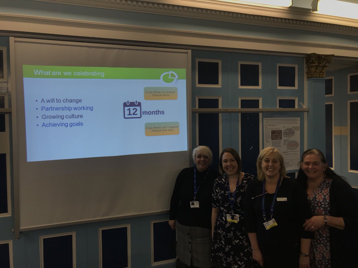 mratgmurray's tweet image. Final tweet. We know nationally there’s avg of 4 pressure ulcers in each care home each year. These @SPSP_PC #spsppu pilots in @DGNHS R celebrating 2 Care Homes with 0 acquired pressure ulcers in 12 months and another two with only one in 12 months! #morethan50% @jasonleitch :)