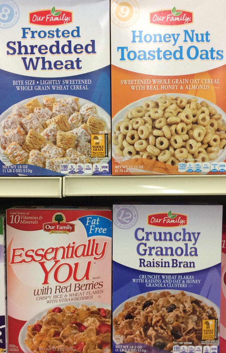 Happy #NationalCerealDay #CerealDay! Choose #wholegrain #cereal and those with 9 or less grams of added #sugar per serving! #nutrition #HealthTip #kids #parenting @shopfamilyfare #grocery #supermarket