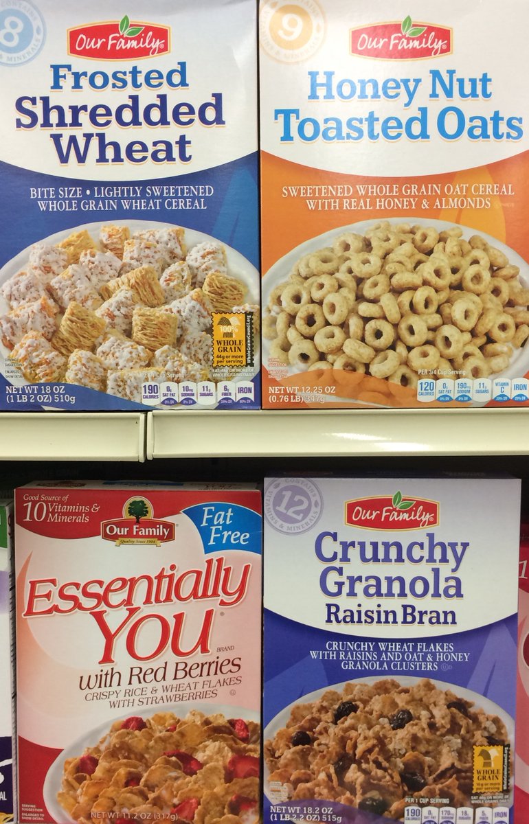 Drunk_Dietitian's tweet photo. Happy #NationalCerealDay #CerealDay!  Choose #wholegrain #cereal and those with 9 or less grams of added #sugar per serving!  #nutrition #HealthTip #kids #parenting @shopfamilyfare #grocery #supermarket https://t.co/aHf81eM2KA