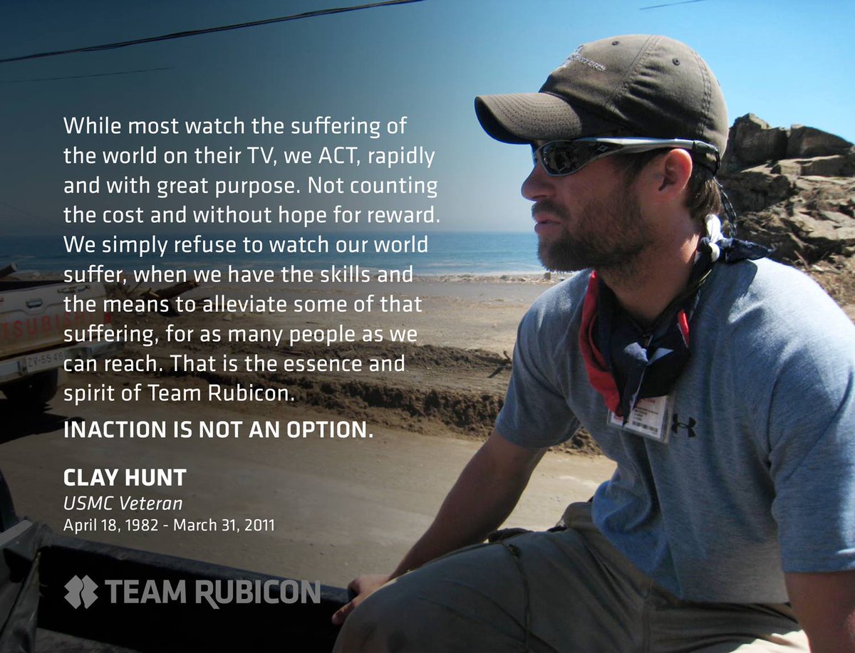TeamRubicon's tweet image. Join us in honoring the life of the USMC veteran whose legacy continues to drive our commitment to service.