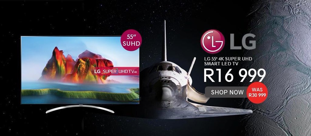 Gettingadeal's tweet image. Get this crazy deal today!
@Gettingadeal @LGSouthAfrica #SUHD #Bargain #Deals #ChampionsLeague #gettingadeal