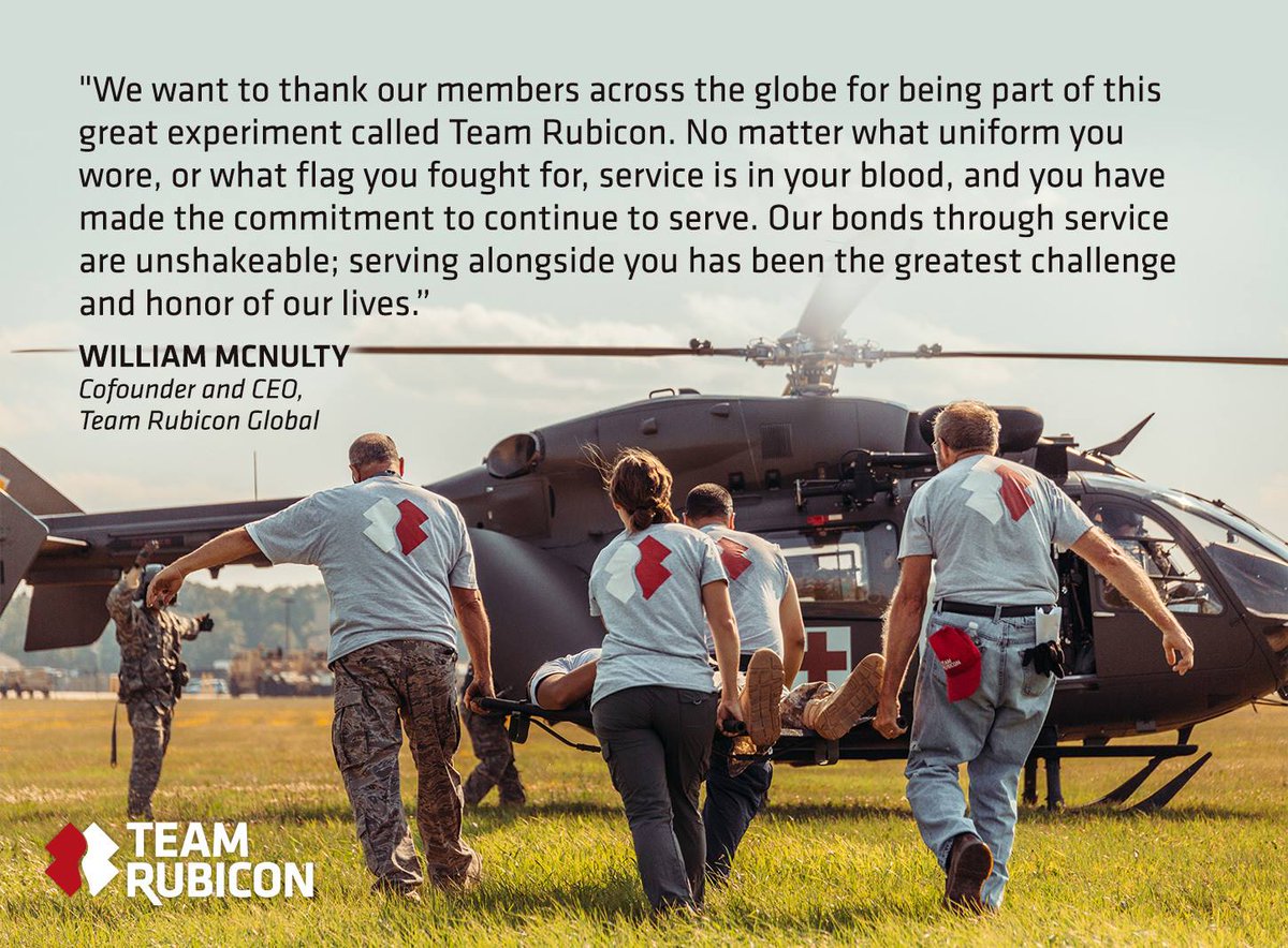 TeamRubicon's tweet photo. You are the agents of our mission. Our impact comes from you. https://t.co/QjyhZQU9ko