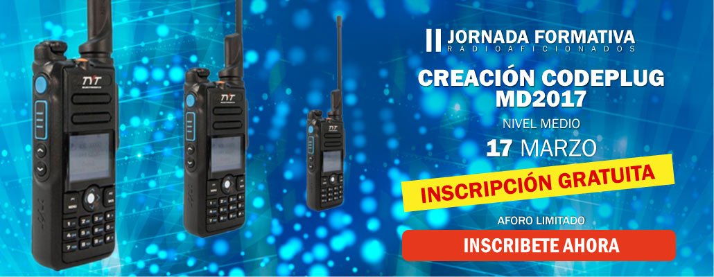 LocuraDigital's tweet photo. INSCRIPCIONES ABIERTAS! Esta vez un curso más práctico, donde entender y crear tu propio codeplug! Más info e inscripciones en: https://t.co/THuvLPzhCO NO OS LO PERDÁIS!! https://t.co/uURfbg4unf