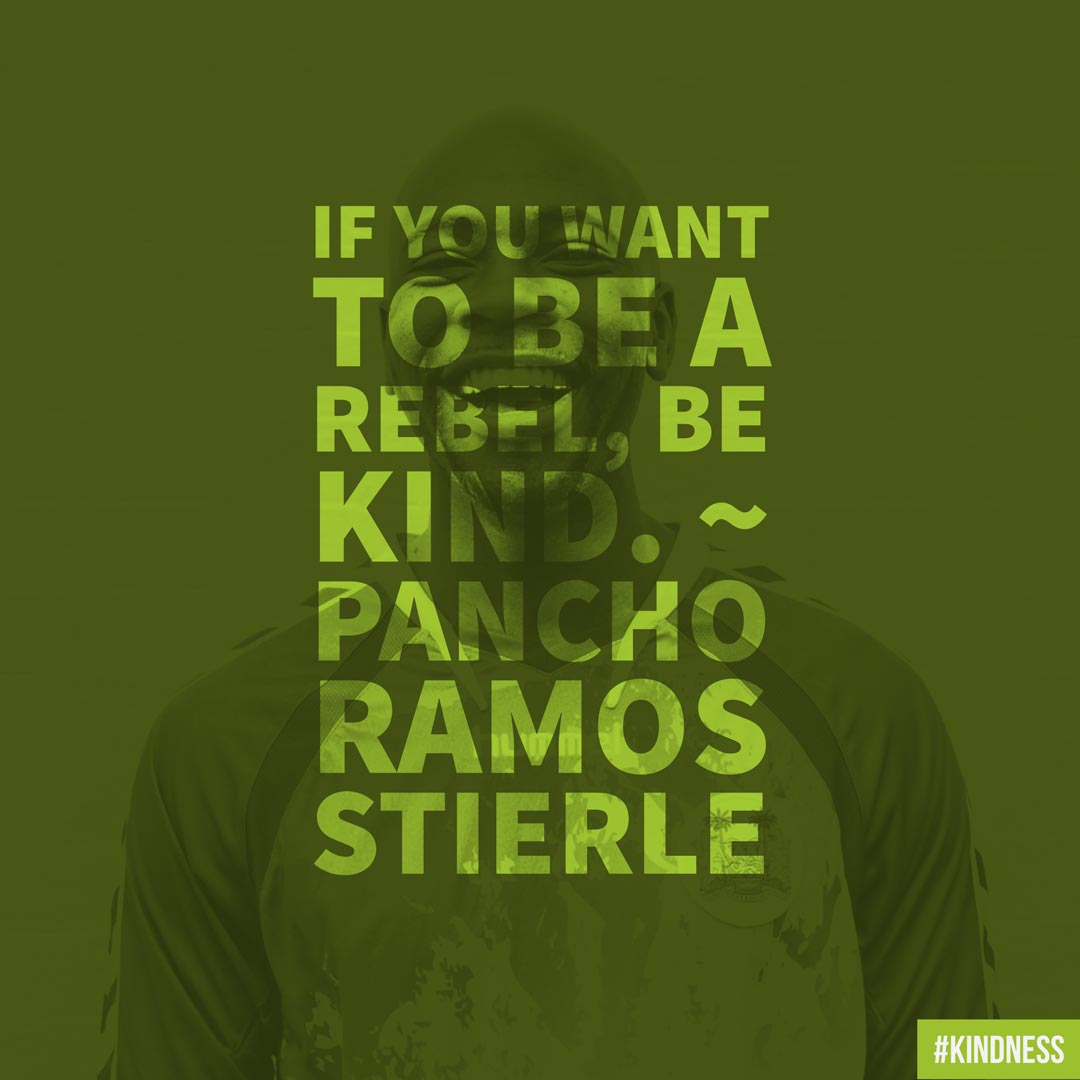 HelpChangeAmer1's tweet photo. If you want to be a rebel, be kind. ~ Pancho Ramos Stierle #helpchangeamerica #choosekindness #chooselove https://t.co/tSyKwUMrjy https://t.co/CiVHqHOePH