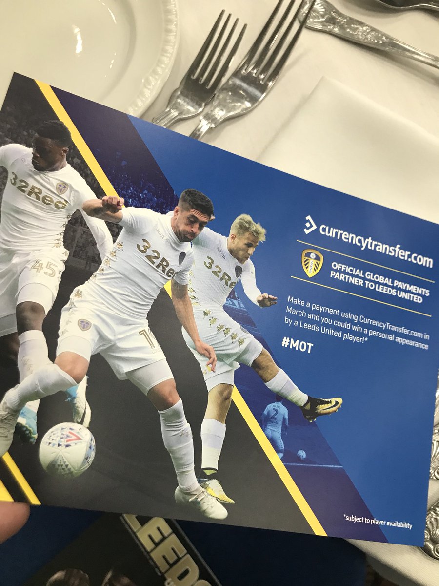 ChiefOfficers's tweet image. Thanks currencytransfer.com for match hospitality today at Leeds v Wolves - if we can get a result even better! #MOT