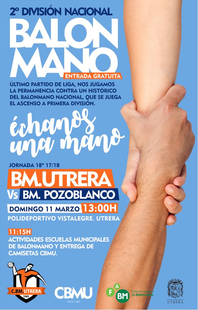 joaquin_1967's tweet photo. CBMU   Vente al pabellón a ver el auténtico balonmano en  Utrera...el deporte de los dioses https://t.co/8SmttV1fhK