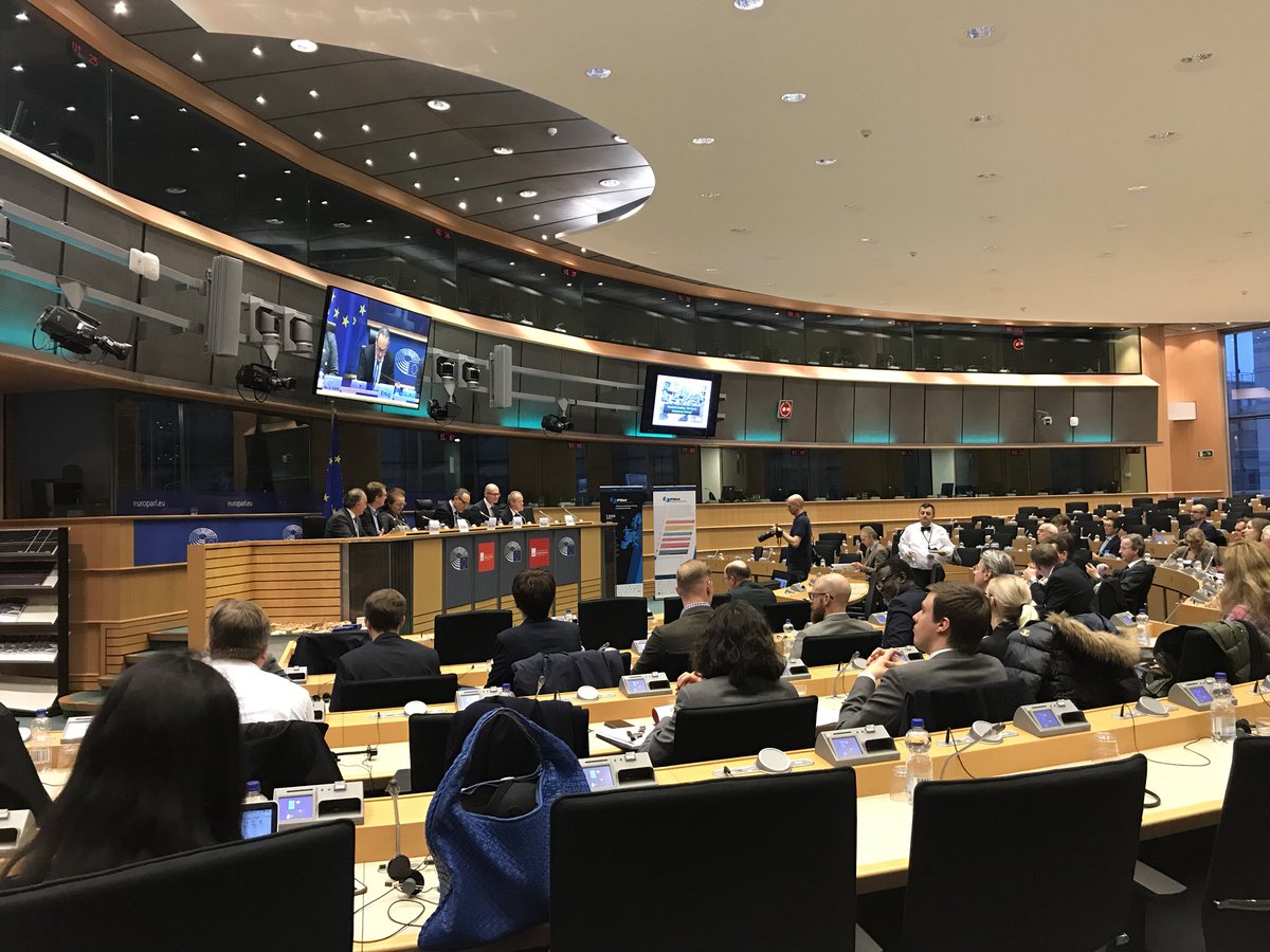 ERTRAC_EU's tweet photo. @ERTRAC_EU @CLEPA_eu @EUCAR standing together at the EU Parliament to present the research needs for #Automated_Driving @Europe_CAD @_L3Pilot_ @IsmailErtug https://t.co/sT0y3P2kLp