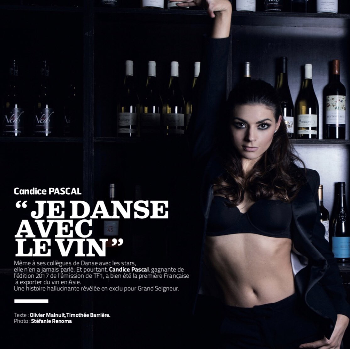 CandicePascal_'s tweet photo. « Candice Pascal par Olivier Malnuit. 
Même à ses collègues, elle n’en a jamais parlé. Et pourtant, La gagnante de Danse Avec Les Stars, a bien été la première Française à exporter du vin en Asie. Une histoire hallucinante révélée en exclu pour Grand Seigneur. » https://t.co/hh8bjaAbse