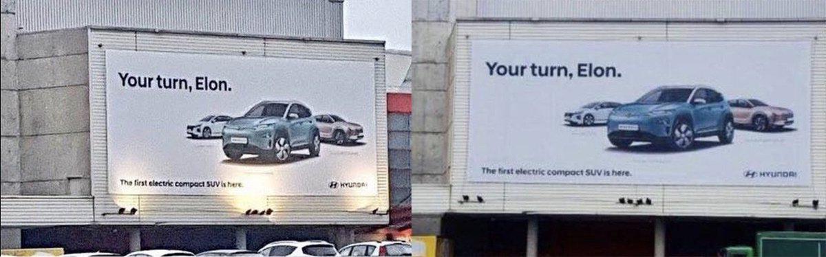 denkies's tweet photo. Hyundai le hace un guiño a Elon Musk en su publicidad
https://t.co/eIkD7I8PAX https://t.co/pfD97t57Ny