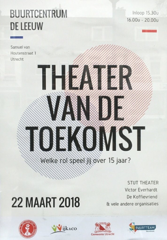 Hoe ziet jouw toekomst eruit en welke rol speel jij over 15 jaar? #ToekomstigeOuderen. Kom op 22 maart vanaf 15:30 uur naar Buurtcentrum De Leeuw, voor een avond vol informatie, sprekers (wethouder), bewoners en theater. @WijkEnCoNO, <a href="/WB_Noordoost/">Wijkbureau Noordoost</a> en <a href="/BuurtteamNo/">Buurtteam Noordoost</a>