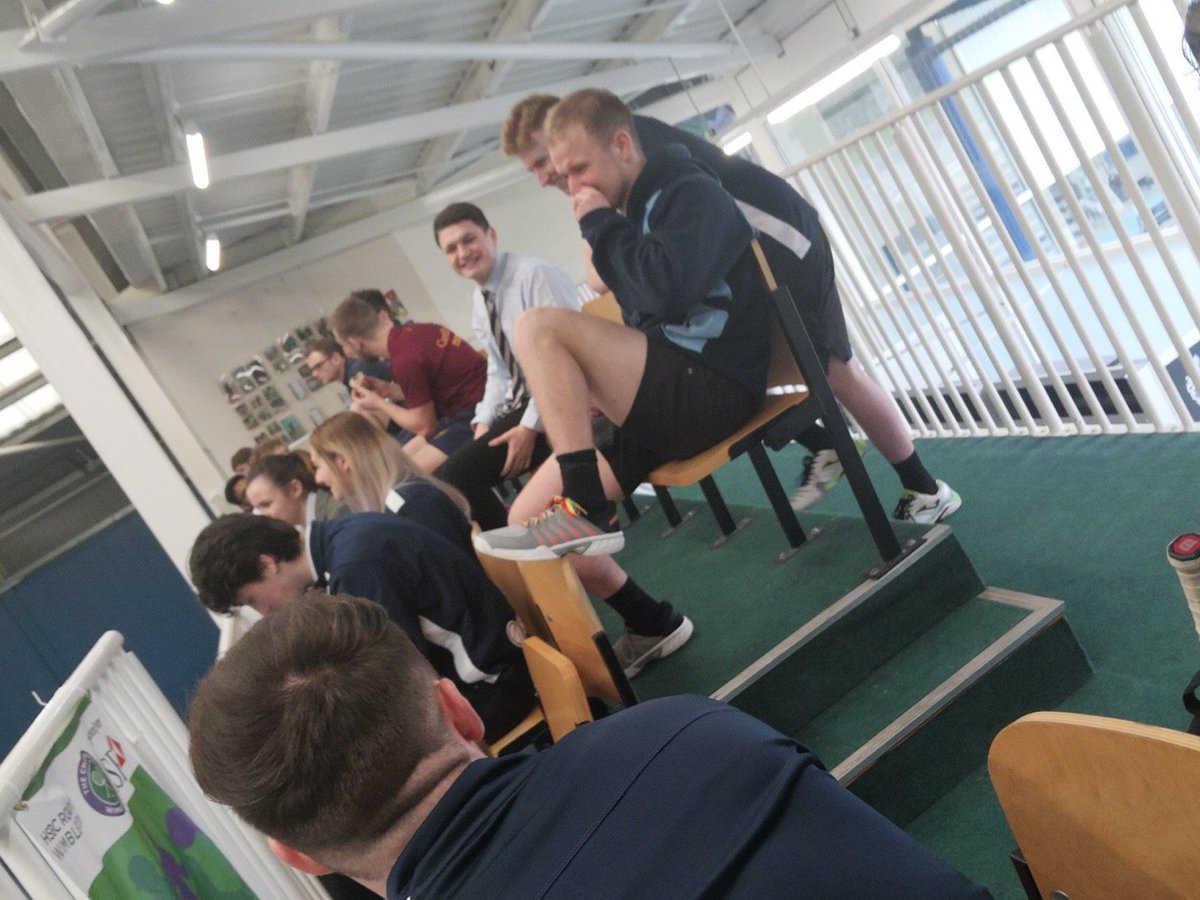 Supporting our boys on their biggest match  <a href="/CMetTennis/">Cardiff Met Tennis</a> #WeBleedBlue
#HallOrNothing
#HaleHarry