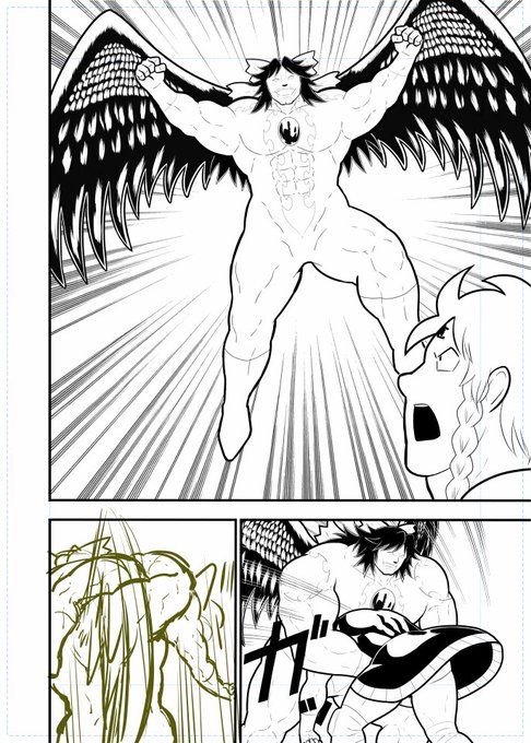 後でトーンを貼るのですが読み込んだ
アナログトーンの粗さによっては詰み
ますねぇ・・・('ω`ィ) 