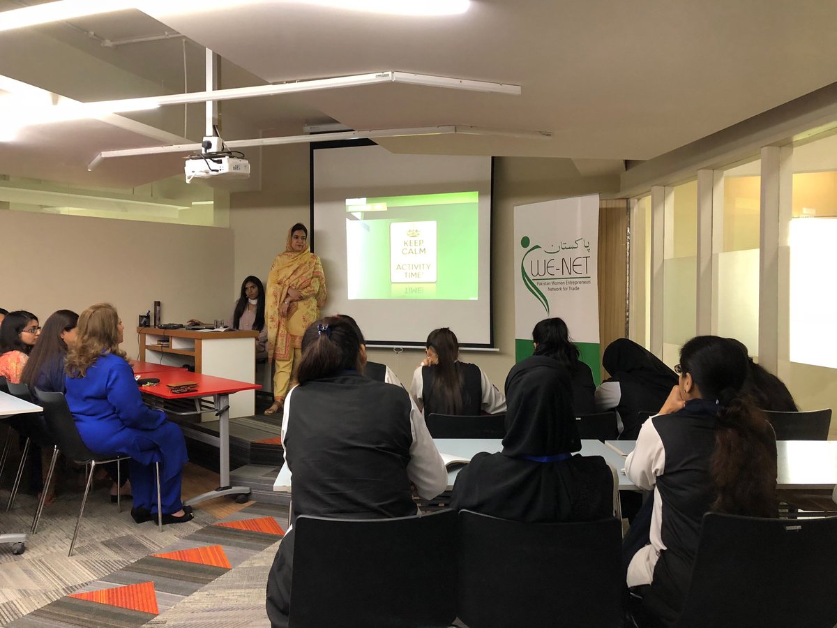PakistanWENET's tweet photo. In line with Pakistan WE-NET’s vision of “Celebrating Women’s Contribution to the Economy every day,” #PakistanWENET in association with #TheHunarFoundation and Automobile Corporation of Pakistan held a workshop on “Marketing Your Skills” for #InternationalWomensDay https://t.co/1OlUJz5NOi