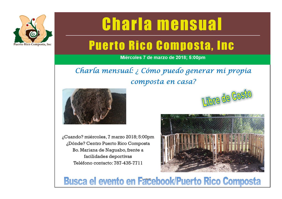 prcomposta's tweet photo. Hoy!!! Te esperamos!

https://t.co/DFfSBFlPlA

#compostemos #compost https://t.co/qnSBRj2LoQ