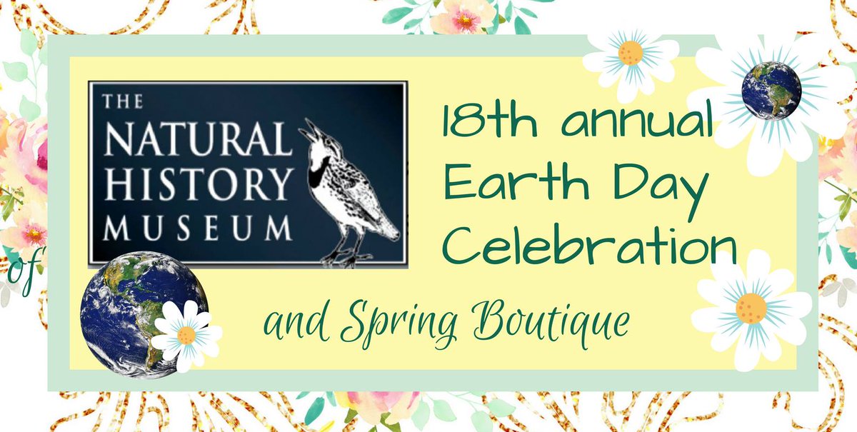 SantaMariaNHM's tweet photo. Come join us for our grand reopening at our 18th annual Earth Day Celebration!  April 21st from 11am to 3pm. There's a lot going on on this day! From nature presentations to entertainment and shopping! Hope to see you there!! Check out our FB Fan Page for details! https://t.co/2eAEE8YeEt