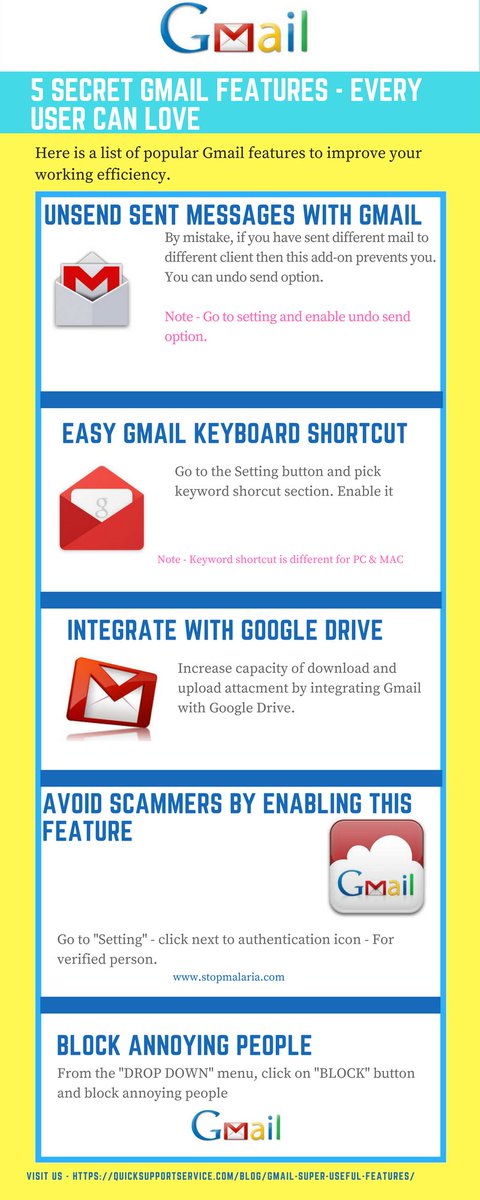 Know important Gmail Features - quicksupportservice.com/blog/gmail-sup…