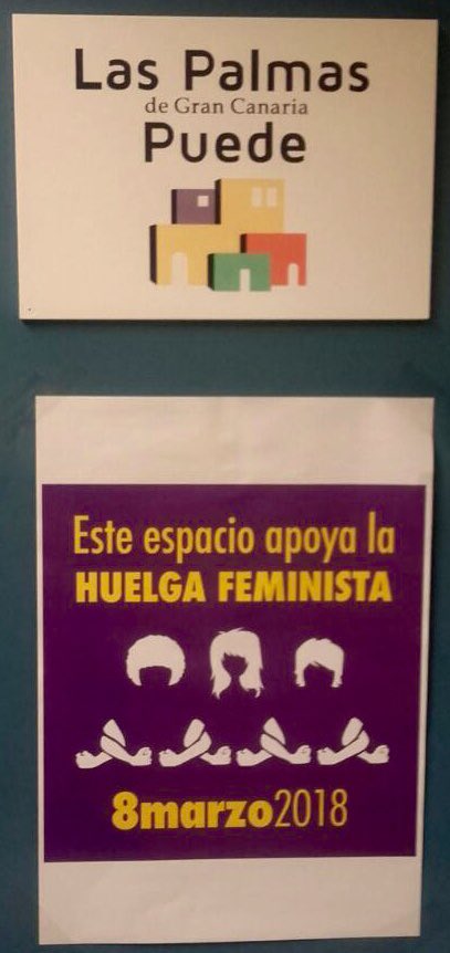 Las Palmas de Gran Canaria Puede apoya la huelga feminista #HaciaLaHuelgaFeminista #8marzo #NosotrasParamos