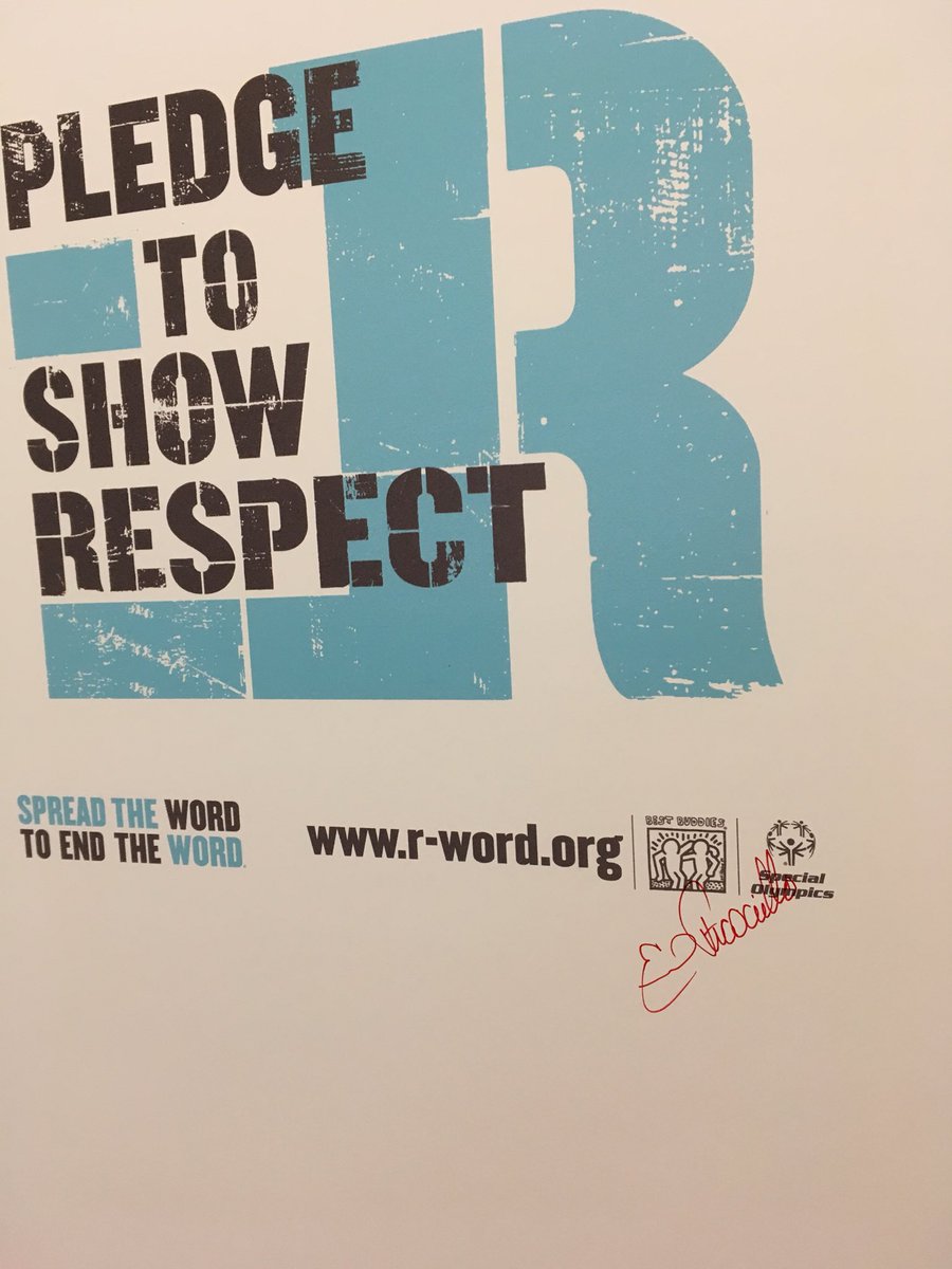 MrsFicociello's tweet photo. Proud to bring this pledge to @GalvinMS and be the first to sign. #bestbuddiesmonth #icare #acceptance #risforrespect #onlyrwordiwilleveruse https://t.co/geCerKXvNT