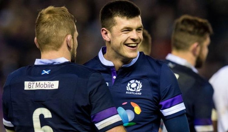 BBCSport's tweet photo. It'll be a proud day for him! 
Blair Kinghorn will make his first Scotland start against Ireland in the Six Nations on Saturday.

Read more: https://t.co/8ldr26WrRc https://t.co/70I89g0WEu