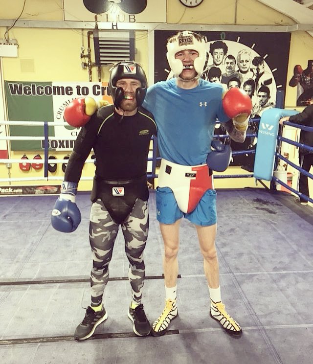 BoxerCully's tweet photo. Another quality 8 rounds this morning @PHILSUCKOJNR. More than ready to step up to my first 6 rounder next Friday 👊🏻 #Mar16th #Liverpool #TeamMTKGlobal @MTKGlobal @PeteTaylor01 https://t.co/LMcx03LpnL