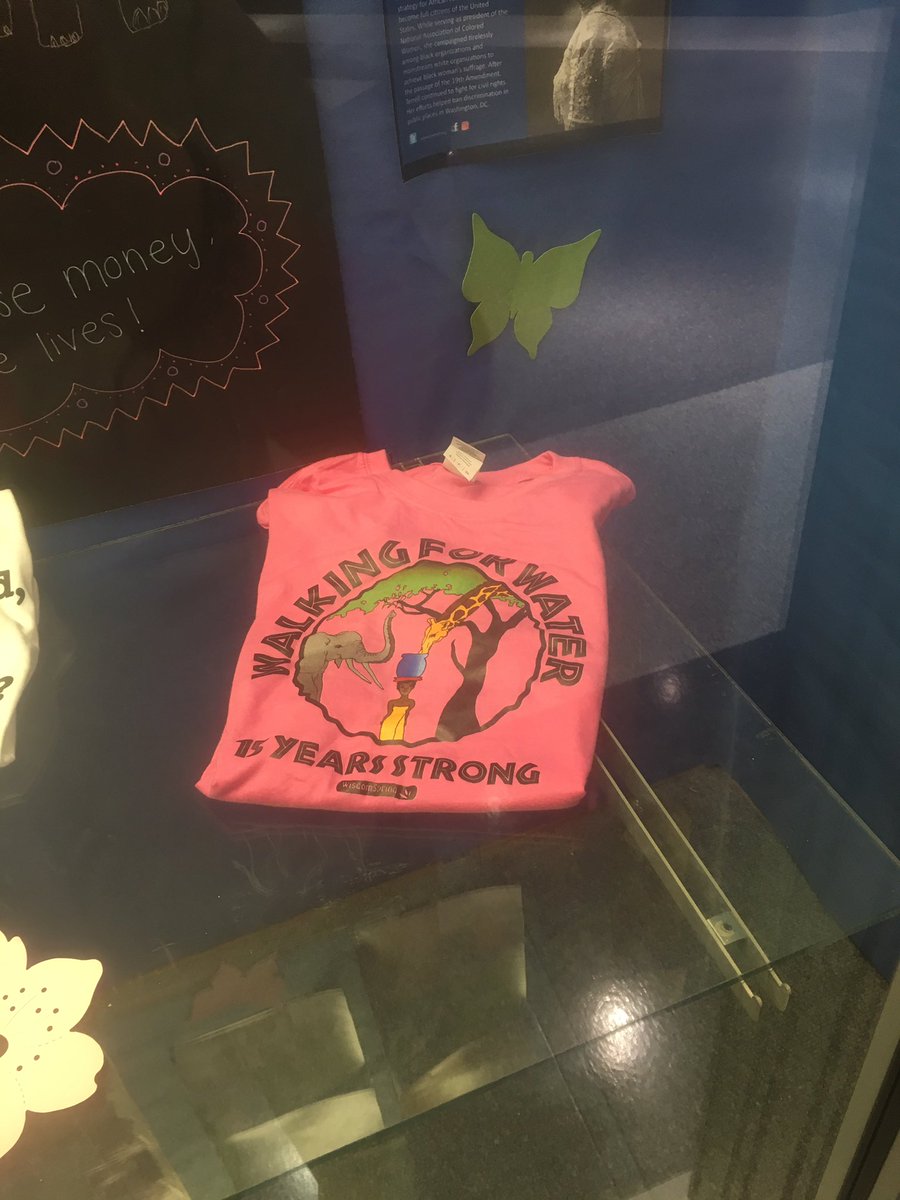 walking4waterLC's tweet photo. The display case at Tuscarora just got a whole lot better! Check it out if you get a chance. https://t.co/L79lik2khl