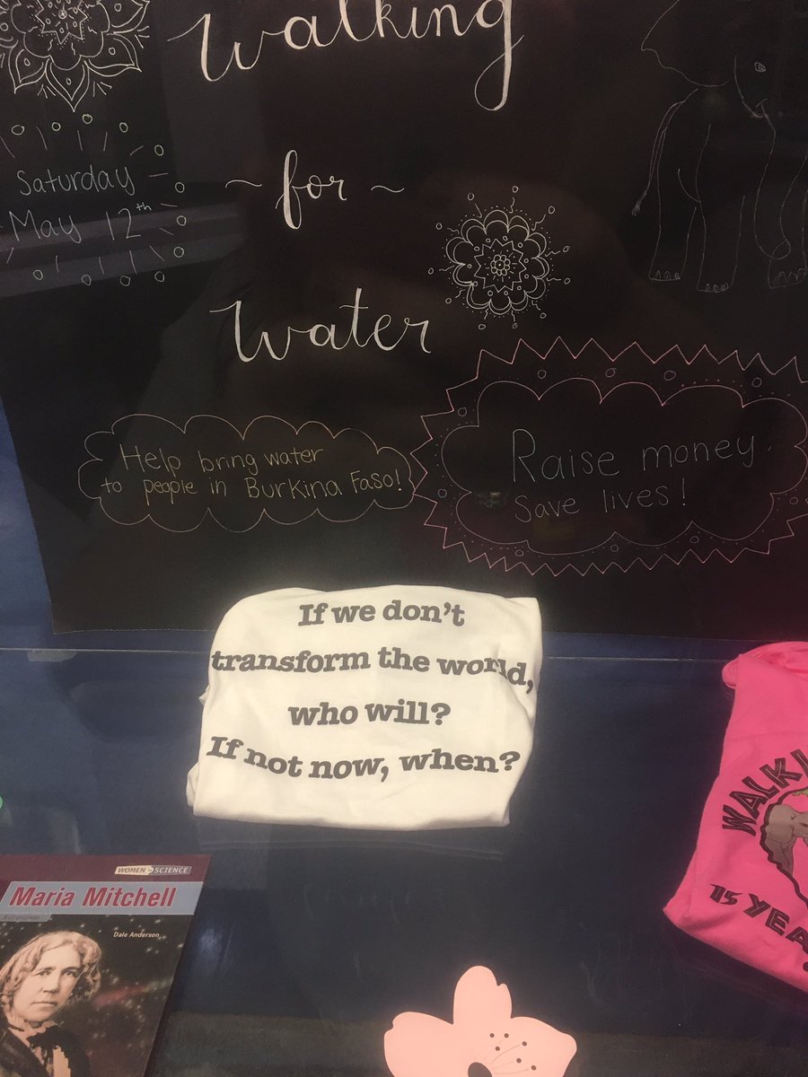 walking4waterLC's tweet photo. The display case at Tuscarora just got a whole lot better! Check it out if you get a chance. https://t.co/L79lik2khl