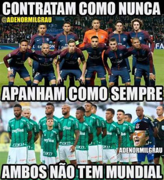 Palmeiras não levou o Mundial, mas não faltaram memes, Esportes