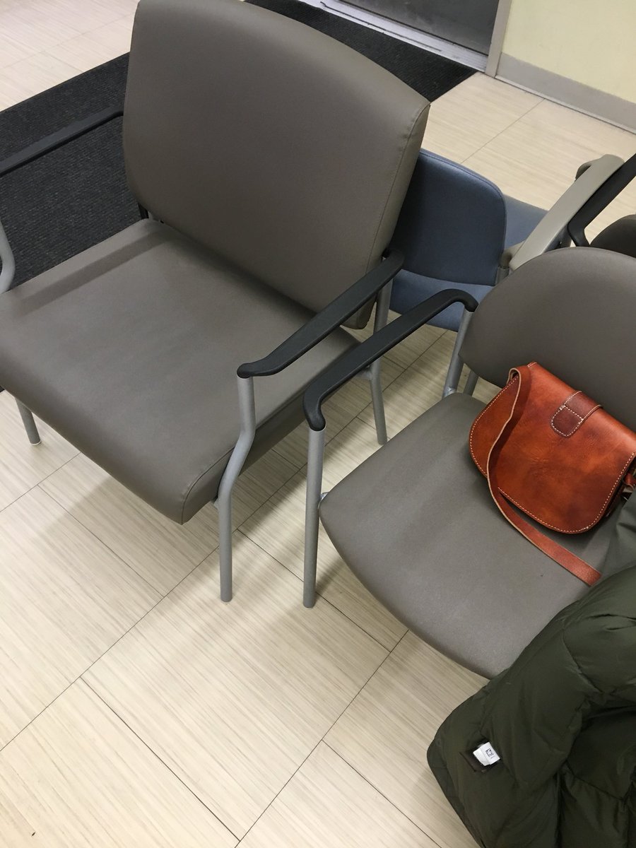 meaghanklwalker's tweet photo. Love the different sized seats to ensure people with all body sizes can comfortably wait for their appointments! #ReducingWeightStigma #InclusiveEnvironment #WellnessNotWeight https://t.co/hYYMHCOKzS