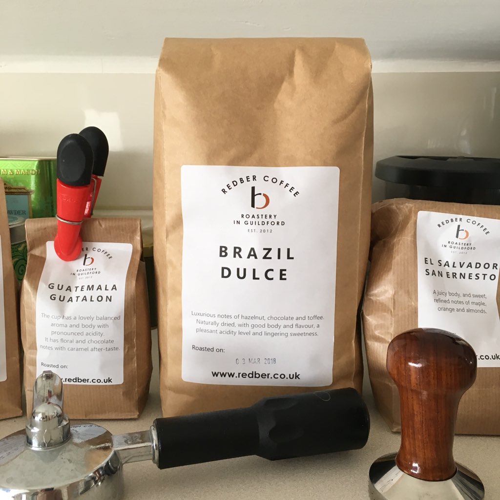 ReportGorilla's tweet photo. Mmm. Delicious coffee beans just arrived from @RedberCoffee. The best! #CoffeeLover #Guildford https://t.co/CWxR5xL6DJ