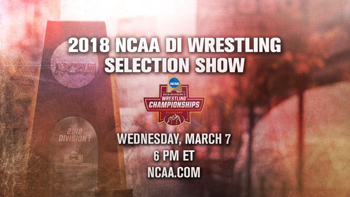 Don't miss the 2018 DI #NCAAWrestling selection show tonight!