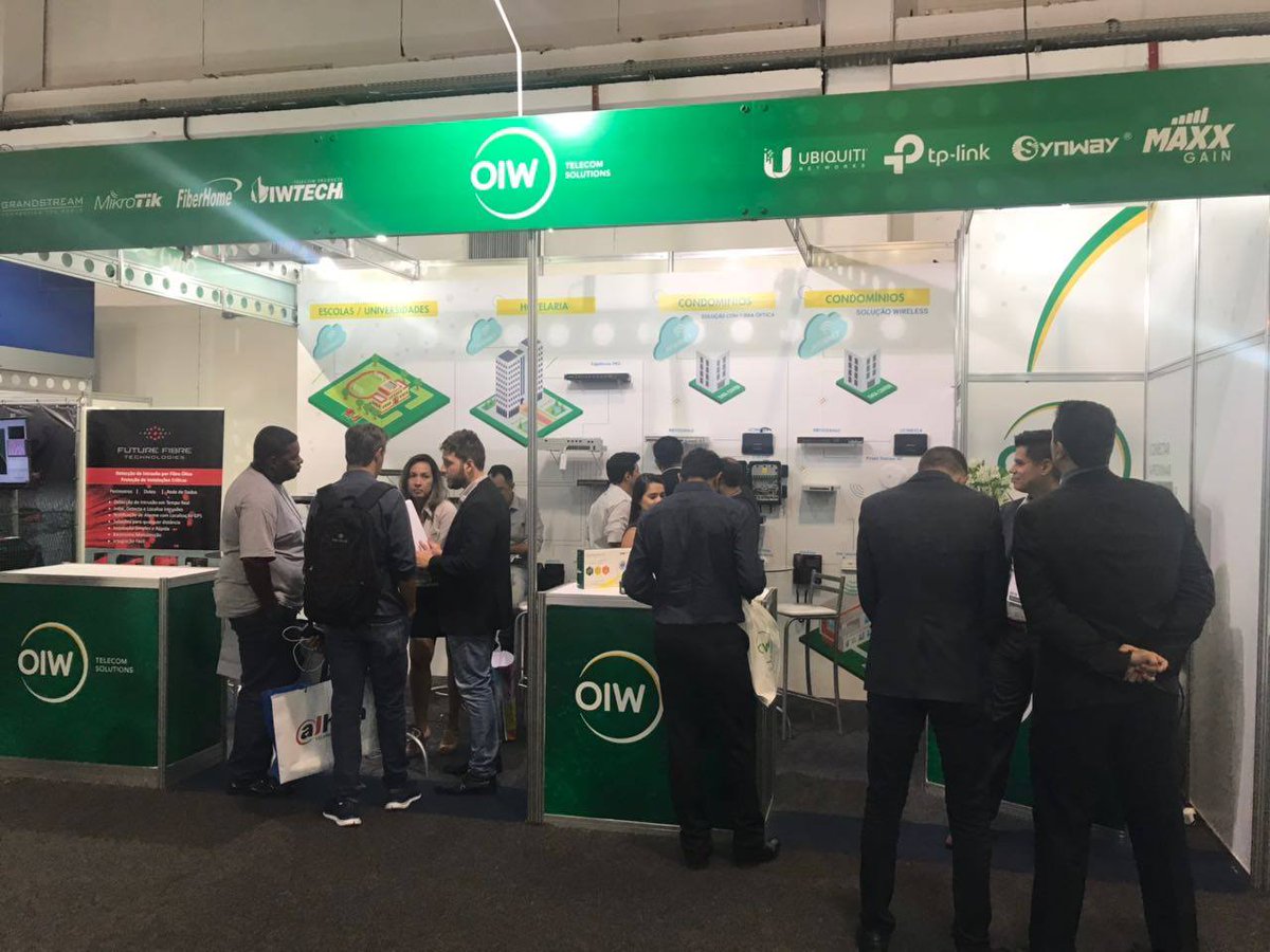 oiwtelecom's tweet photo. Entre os dias 6 e 8 de Março a OIW estará participando da ISC Brasil 2018. A feira voltada ao ramo de segurança reúne expositores de todo Brasil e do mundo.
#OIW #ISCBrasil #OIWTECH #MaxxGain #Ubiquiti #Mikrotik #FiberHome #Grandstream #Synway #TPLink #Integradores #SãoPaulo https://t.co/hlDeal1SRp