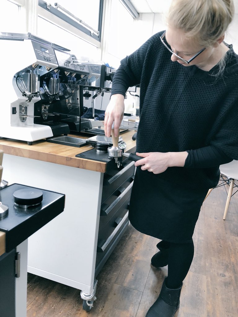 _BaristaAcademy's tweet photo. Egle and Jonathan practising for UKBC this weekend. #bariastachamp #welovethisbusiness #beanlearning https://t.co/HGGp6rUQU5