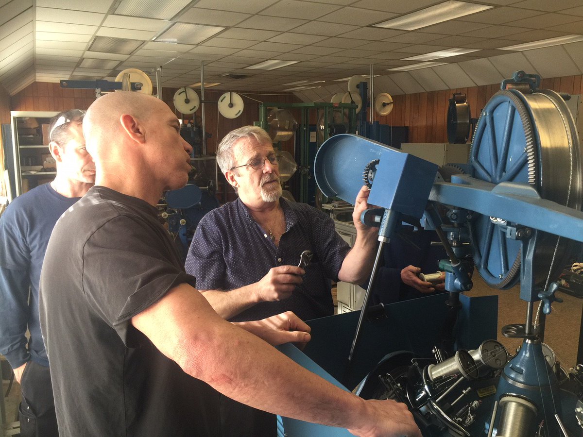 Wardwell_Co's tweet photo. Congratulations to the team at @CMCorp_ on being successfully trained on #Wardwell rotary #braidingmachines earlier this week. #braidingmachinery #training #RhodeIsland #RIManufacturing #mfg #manufacturing #engineering #braiders #industrial https://t.co/ORcapYFob8