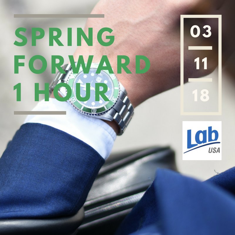 LabUSA_GB's tweet photo. #DaylightSavingTime 2018: Clocks 'spring forward' 1 hour this weekend.
Daylight Saving Time starts Sunday, March 11. It officially starts at 2 a.m. local time, so most people just move their clocks ahead one hour before they go to bed Saturday night. #LabUSA https://t.co/rnVXiAGc2f