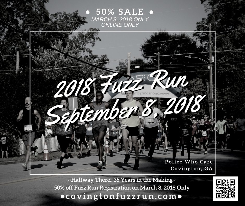 cpdfuzzrun's tweet photo. Register for the Fuzz Run tomorrow and get half off your registration fee!! Visit https://t.co/OW1s3Q7DnR tomorrow!!! #sixmonthsearly #halfoff #tomorrowonly #5krace #hollywoodofthesouth #communityevent https://t.co/LuOxAoUdD9
