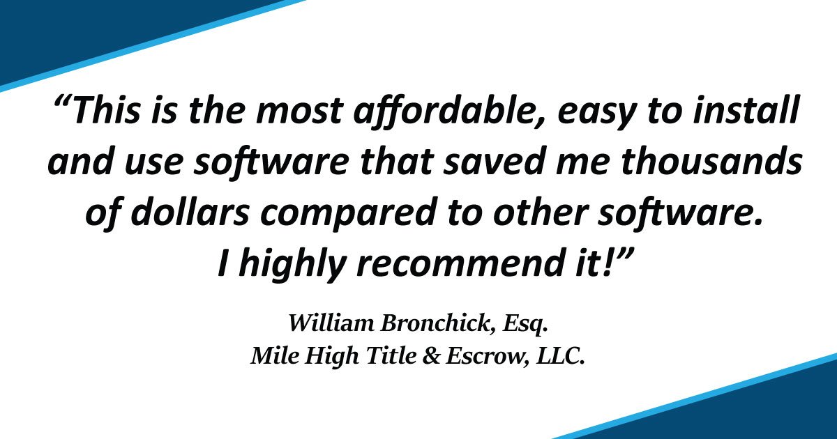 EasysoftLegal's tweet photo. The clients have spoken. Hear what Easysoft users have to say. #realestateclosings #closings https://t.co/TVH4okeZNs