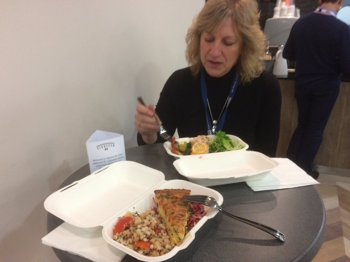 MegIninns's tweet photo. Lunch at the forensic expo in London . Lots of food for thought #newtechnology. #forensicadvancement https://t.co/FzNPKFDa7J