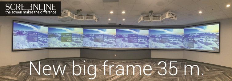 ScreenLineSrl's tweet image. ➡️➡️ New Big Frame 35 m. installed in the headquarter of Verizon in Irvine -California. #projectionscreen #screenline