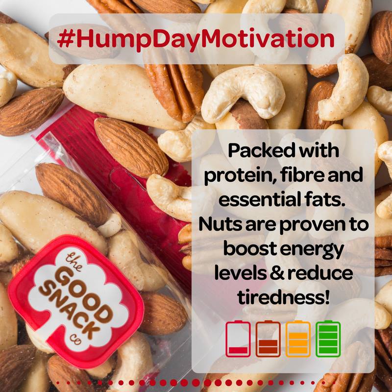 GoodSnackCo's tweet image. Just a handful of nuts can go a long way! 🥜🥜
#HumpDayMotivation
#GoodSnacks