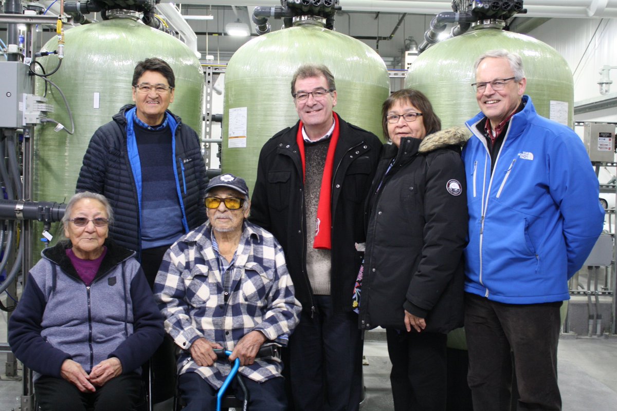 BobNaultMP's tweet photo. This is all about restoring dignity and hope for residents of #SlateFallsNation. Finally, after 14 years, clean water will now be the norm today and for generations to come. Thank you #SlateFalls Chief Lorraine Crane for all your hard work! #cdnpoli https://t.co/blr4bVBX6T
