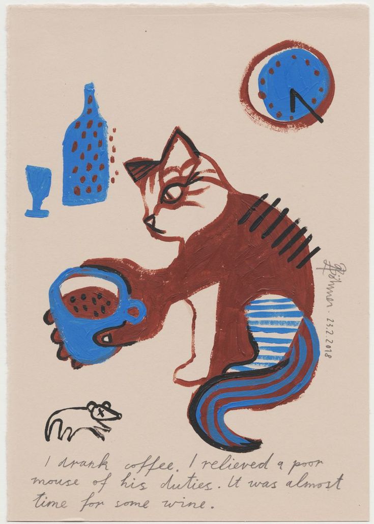 Time for some wine by <a href="/thingsbygabriel/">Gabriel Böhmer</a> #painting #mixedmedia #art artf.in/rRzmkw <a href="/artfinder/">Artfinder</a>